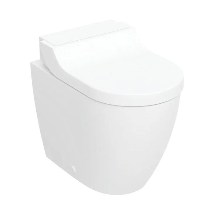 Geberit AquaClean Tuma Comfort WC Complete Solution, Floor-standing WC, Back-to-wall - White Glass