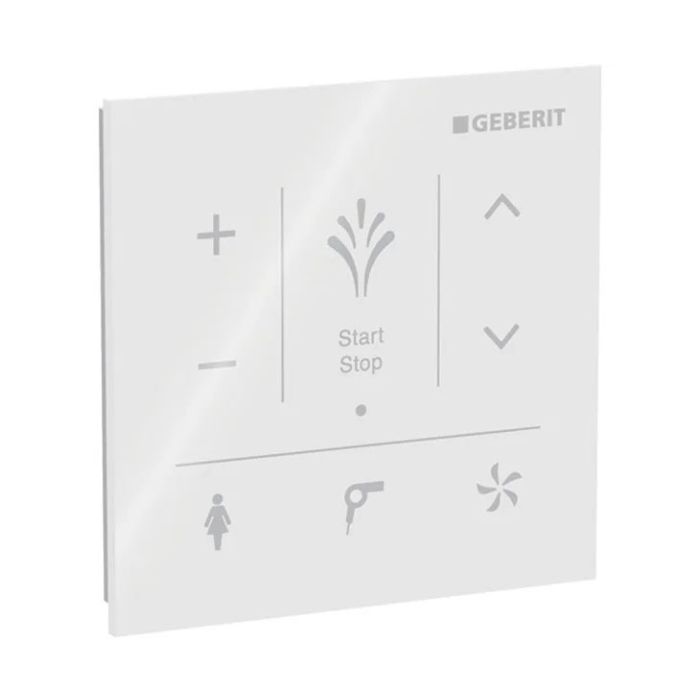 Wall-mounted Control Panel for Geberit AquaClean - White Glass