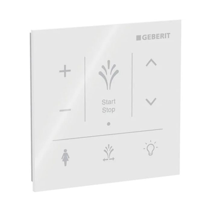 Wall-mounted Control Panel for Geberit AquaClean Sela - White Glass