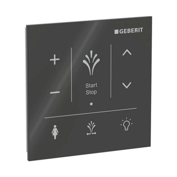 Wall-mounted Control Panel for Geberit AquaClean Sela - Black Glass