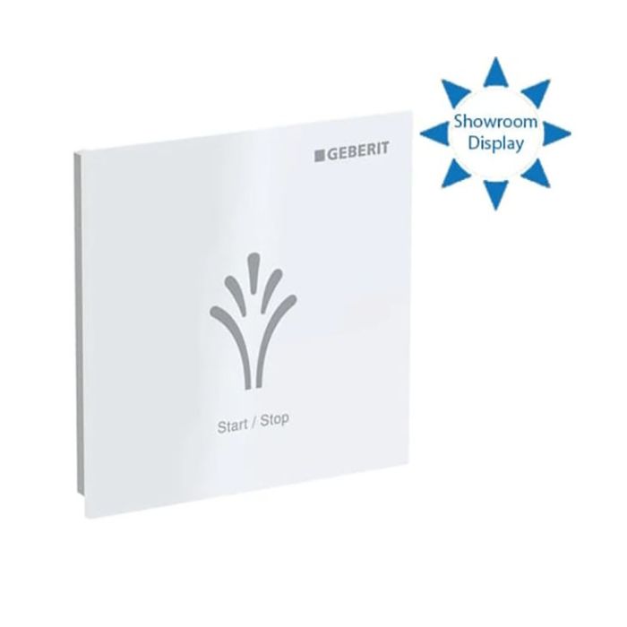 Wall-mounted Start/Stop Control Panel for Geberit AquaClean - White Glass
