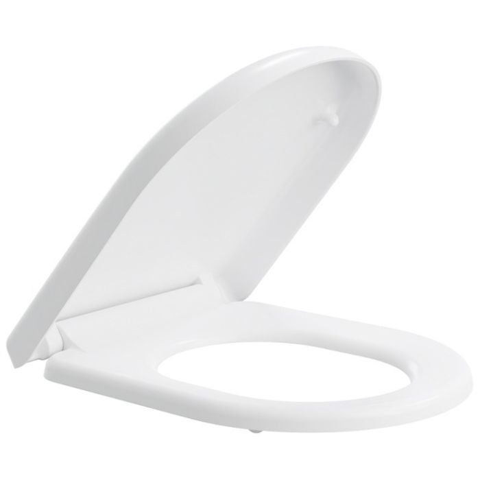 AKW Carbamide Soft-Close Toilet Seat with Lid - White