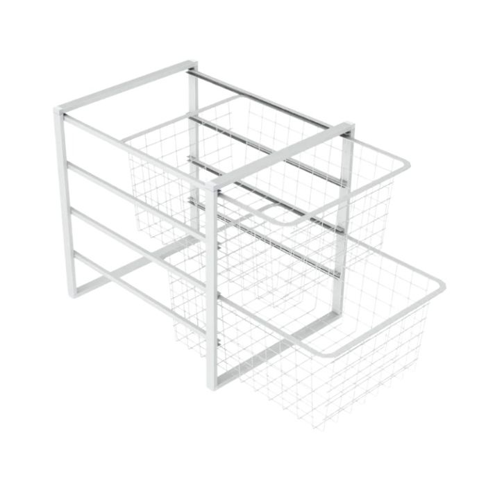 Granberg Pull-out Wire Baskets for Baby Changing Tables - 2x High Baskets