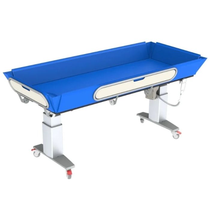 Granberg 346 Height ADJ, Mobile Shower Trolley, Rechargeable Battery - 1400x700mm