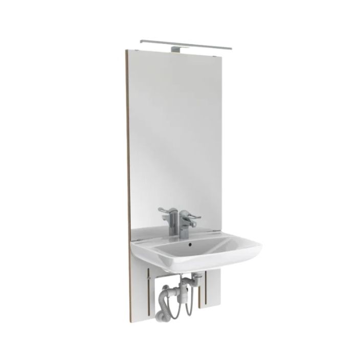 Granberg Manual Height Adjustable Washbasin - BASICLINE 401-11-05 - Incl. Mixer Tap with 150 mm Lever