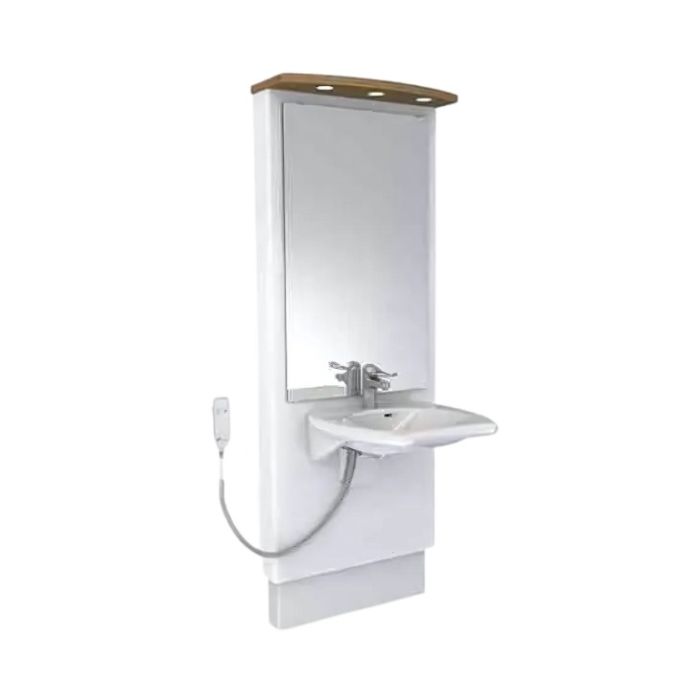 Granberg Motorised Washbasin Lift DESIGNLINE 417-03-05 - Incl. Mixer Tap with 150 mm Lever - White
