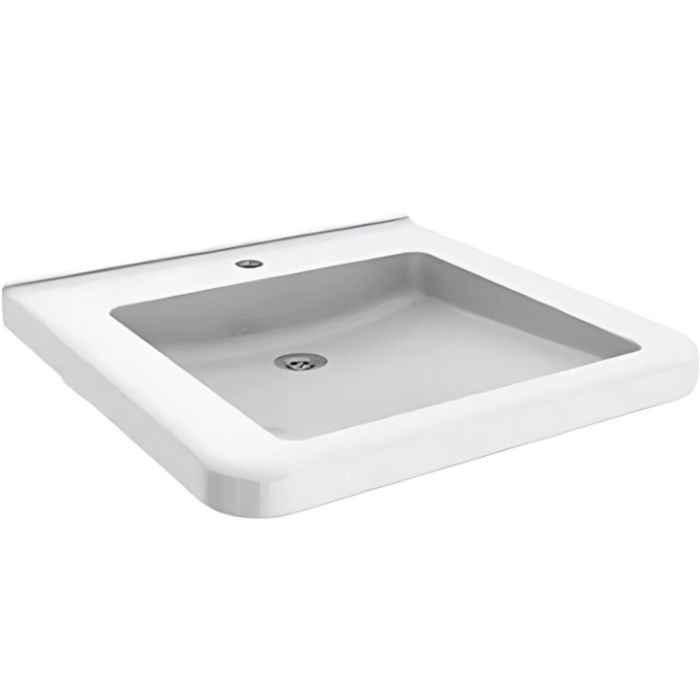 Granberg 425-010UB Ergonomic Washbasin, Tap Hole, No Overflow - 600x550mm