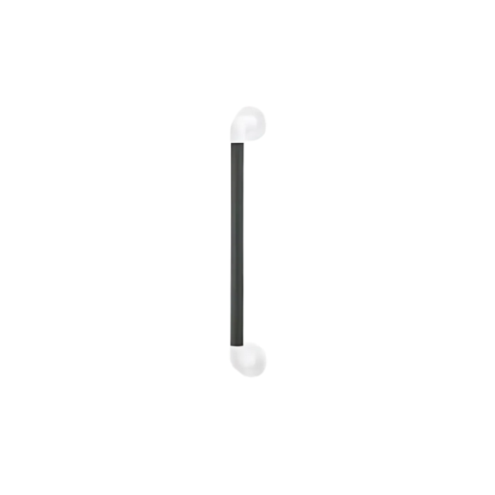 AKW - 600x32mm Straight Plastic Fluted Grab Rail - Mid-grey