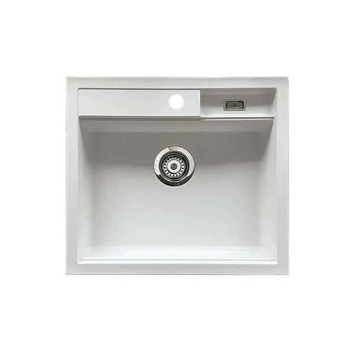 Granberg Granite Kitchen Sink ESG-500B – Accessible Design 560 × 500 × 120 mm - White Quartz Composite