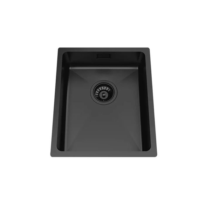 Granberg Ergosteel Trendline Black PVD Coated Insulated Kitchen Sink EST-330-02 - 37.0 cm, Inc. Flexible Waste Kit