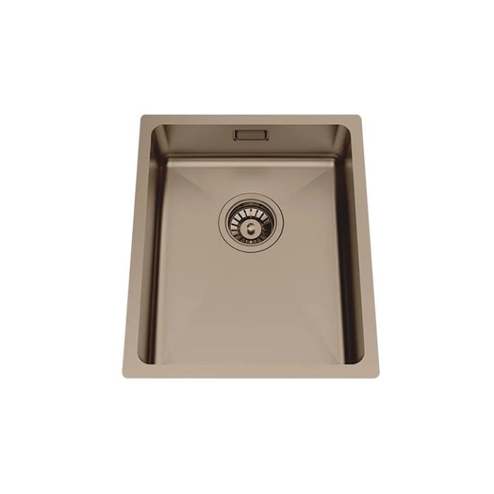Granberg Ergosteel Trendline Bronze PVD coated Insulated Kitchen Sink EST-330-05 - 37.0 cm, Inc. Flexible Waste Kit