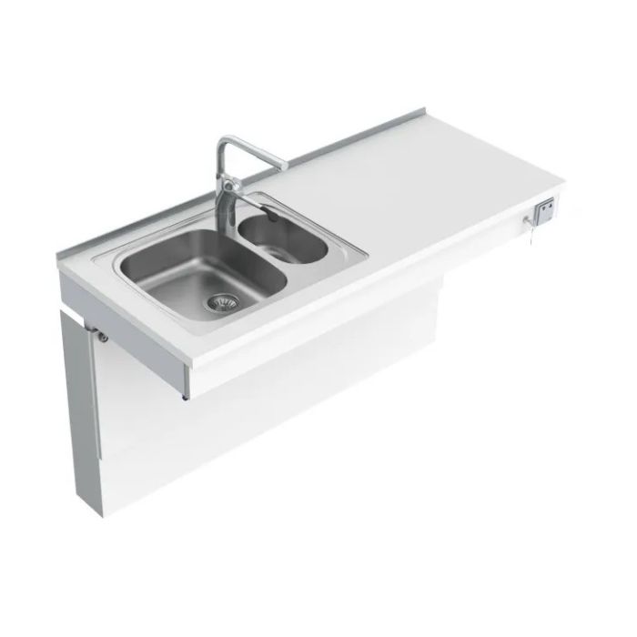 Granberg Wall Mounted Motorised Sink Module 6300-ES20 - Left, Choice of Widths 790-1590mm