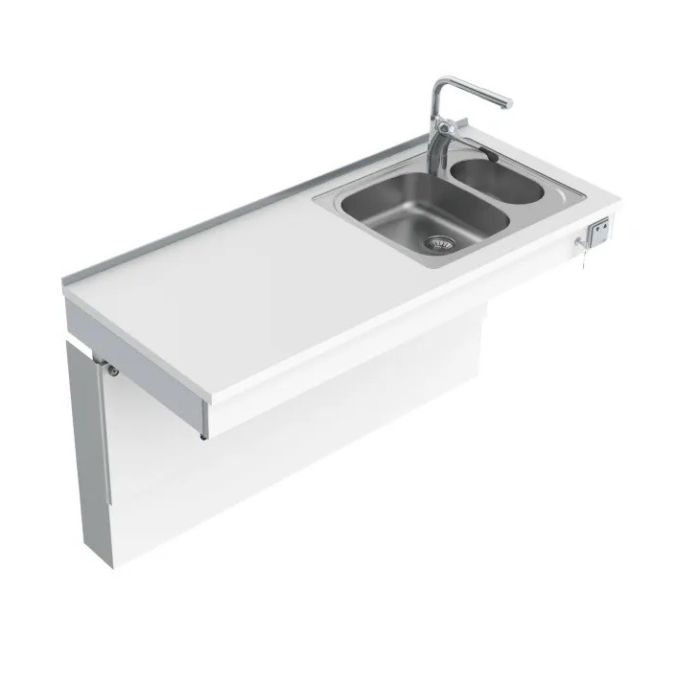 Granberg Wall Mounted Motorised Sink Module 6300-ES20 - Right, Choice of Widths 790-1590mm