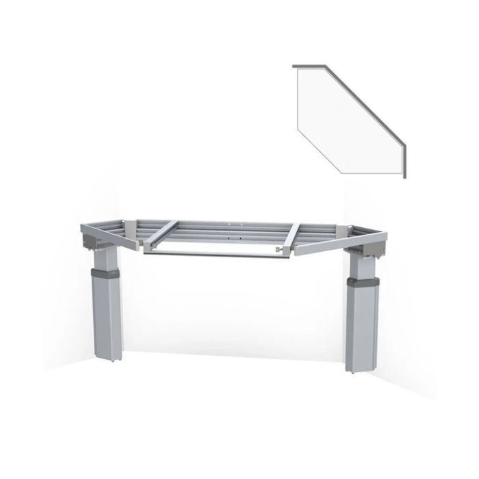 Granberg Baselift Corner 6302LA Wall Mounted, 40mm Front Height Adjustable Worktop Lift