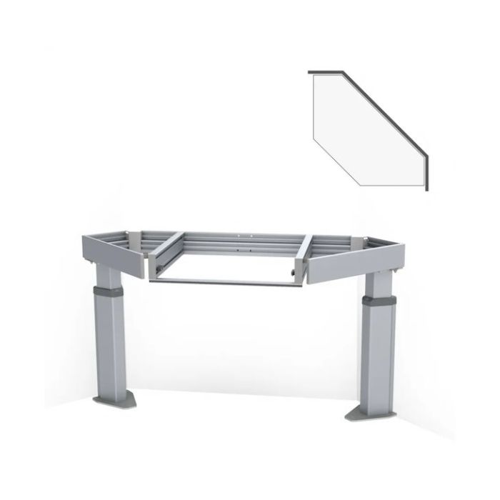 Granberg Baselift Corner 6312HA, Floor Mounted, 103mm Front, Height Adjustable Worktop Lift 