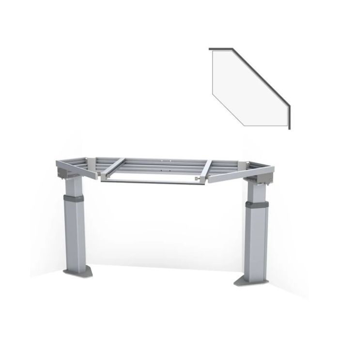 Granberg Baselift Corner 6312LA Floor Mounted, 40mm Front Height Adjustable Worktop Lift