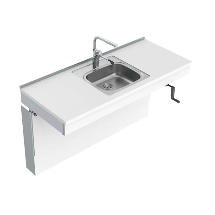 Granberg Wall Mounted Cranked Sink Module 6350-ES11 - Centre, Choice of Widths 790-1590mm