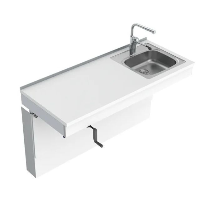 Granberg Wall Mounted Cranked Sink Module 6350-ES11 - Right, Choice of Widths 790-1590mm