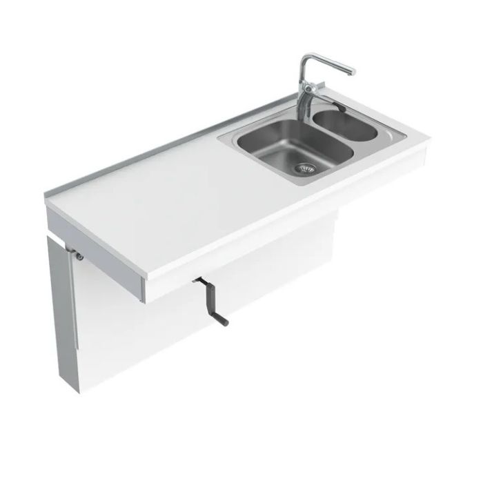 Granberg Wall Mounted Cranked Sink Module 6350-ES20 - Right, Choice of Widths 790-1590mm