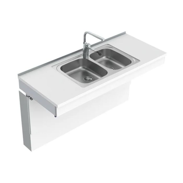 Granberg Wall Mounted Manual Sink Module 6380-ES30 - Centre, Choice of Widths 990-1590mm
