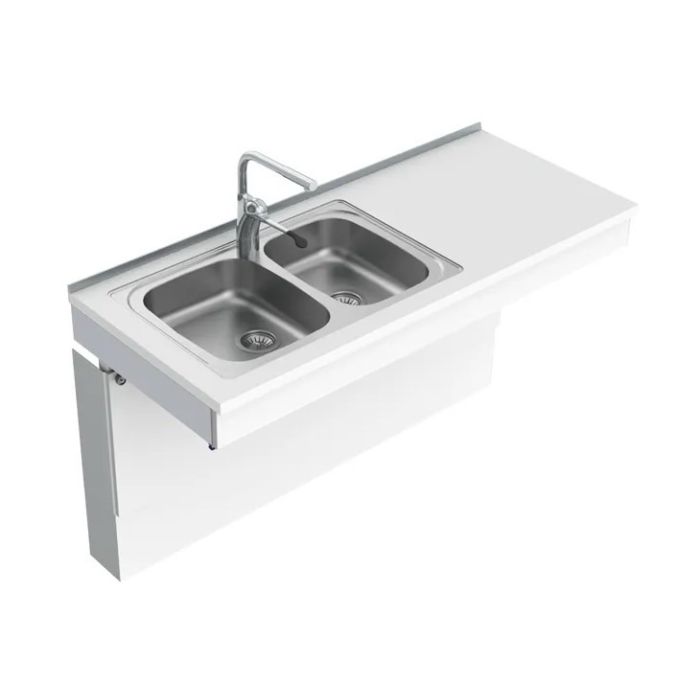Granberg Wall Mounted Manual Sink Module 6380-ES30 - Left, Choice of Widths 990-1590mm