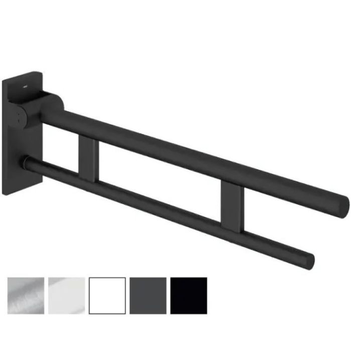 HEWI System 900 - 900mm Mobile Hinged Support Rail Duo - Choice of Finish