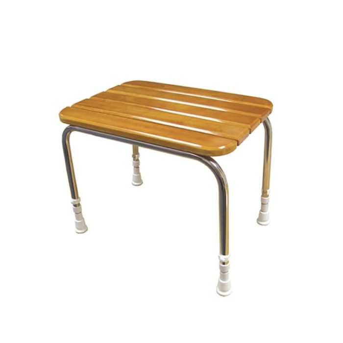 AKW Free Standing Wooden Slatted Stool