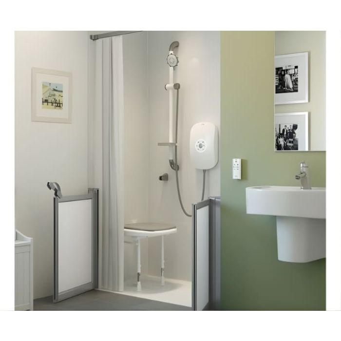 AKW - Heavy Duty Shower Curtain (Installed example)