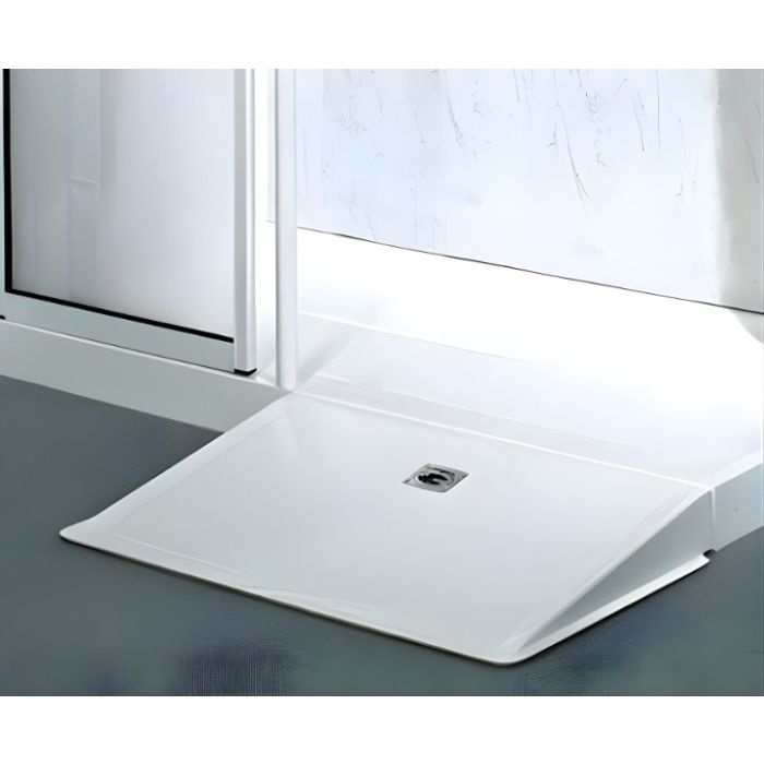 AKW 180 Sulby Straight Ramp x 85mm High - Installed example with AKW 90mm Sulby Shower Tray