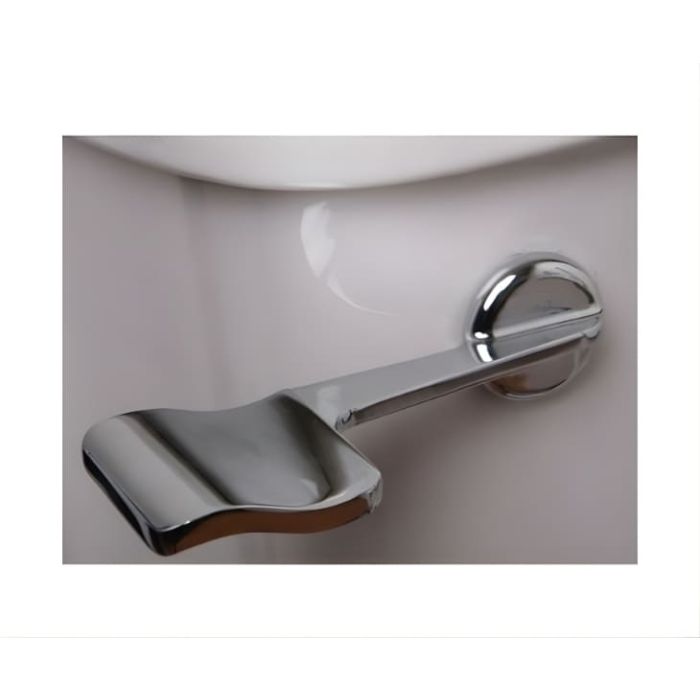 AWS Wave Chrome Spatula Flush Lever