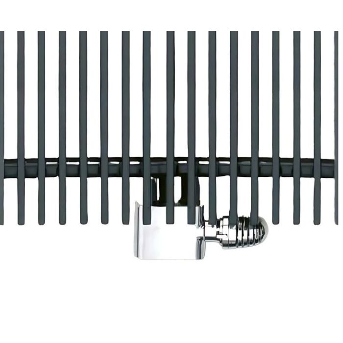 Eucotherm Chrome Central Valve - Straight shown