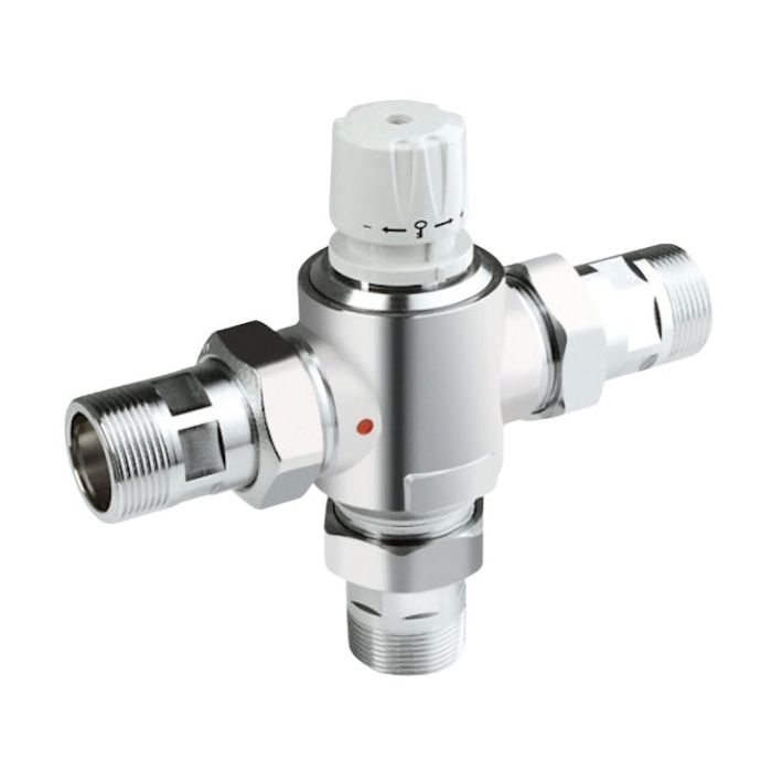 Inta Intamix Pro 1&frac14;" TMV Screwed Male Iron with Check Valves & Filters