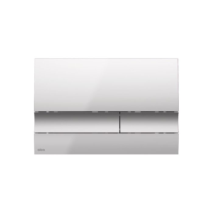 Alca Flush Plate Basic, Pre-Wall Installation Systems - Chrome Matt