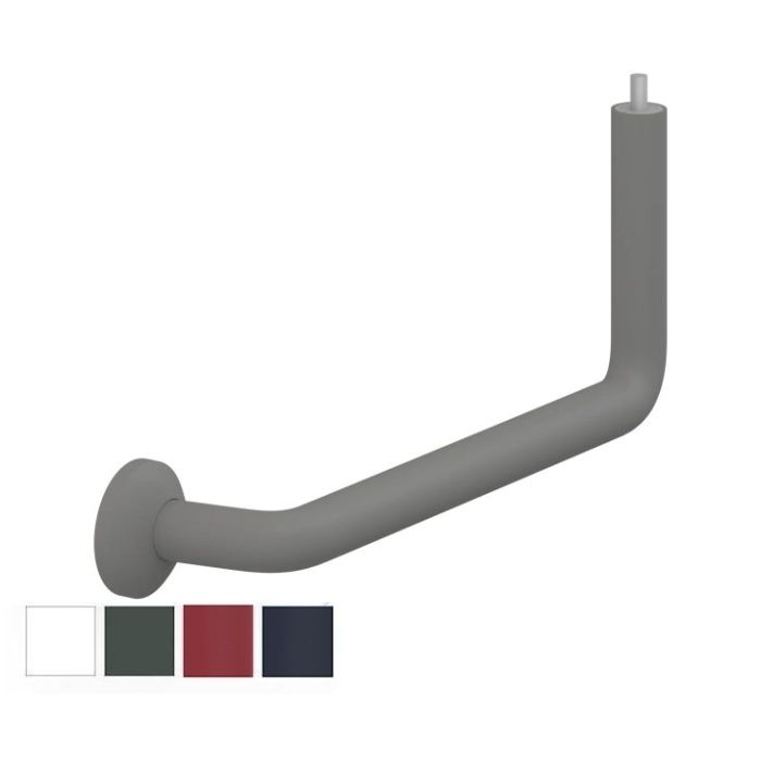 Pressalit PLUS Anglehandrail Section 400x154mm, Incl. Wall Rosette - Choice of Colour
