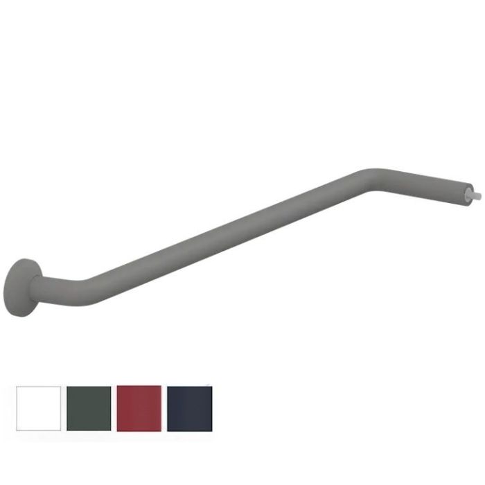 Pressalit PLUS Anglehandrail Section 762x154mm, Incl. Wall Rosette - Choice of Colour