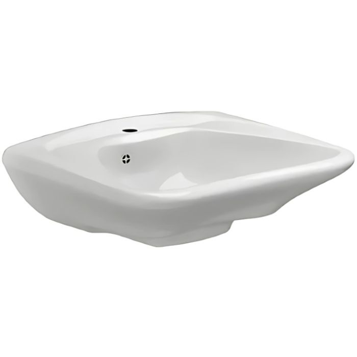 Pressalit MATRIX CURVE Ergonomic Washbasin with Overflow - 600x490mm