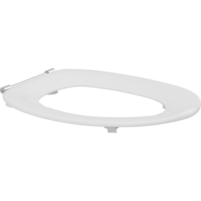 Pressalit Toilet Seat Colani without Cover, Extra Strong Crossbar Hinge (D92) - White