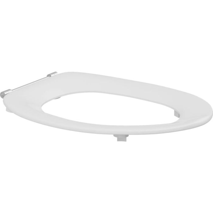 Pressalit Toilet Seat Dania without Cover, Extra Strong Crossbar Hinge (D92) - White