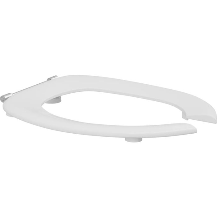 Pressalit Toilet Seat Dania, Open Front, without Cover, Extra Strong Cross-bar Hinge (D92) - White