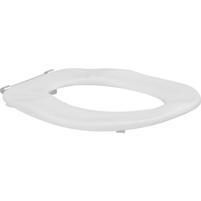 Pressalit Toilet Seat Ergosit without Cover, Extra Strong Crossbar Hinge (D92) - White