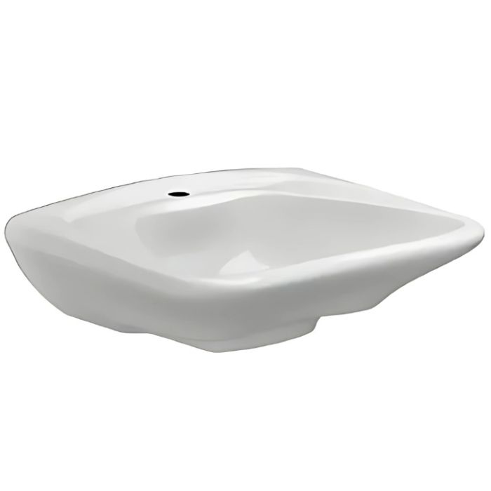 Pressalit MATRIX CURVE Ergonomic Washbasin, No Overflow - 600x490mm