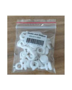 AKW - Shower Curtain Hooks and Gliders Pack (x11)