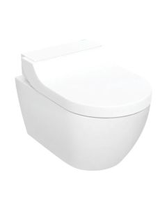 Geberit AquaClean Tuma Comfort WC Complete Solution, Wall-hung WC - White Glass