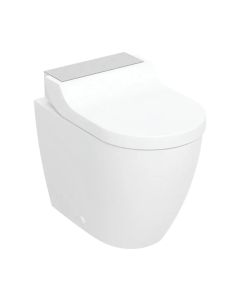 Geberit AquaClean Tuma Comfort WC Complete Solution, Floor-standing WC, Back-to-wall - Brushed Stainless Steel