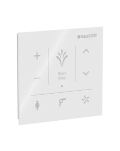 Wall-mounted Control Panel for Geberit AquaClean - White Glass