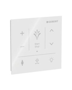 Wall-mounted Control Panel for Geberit AquaClean Sela - White Glass