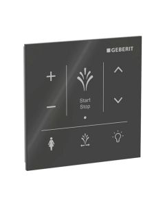 Wall-mounted Control Panel for Geberit AquaClean Sela - Black Glass