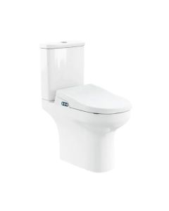 AKW Bidet Pack 1 - C/C Navlin WC, Raised Push Button Flush, Bidet Seat - OPT Ext. 3 to 5 Year Warranty