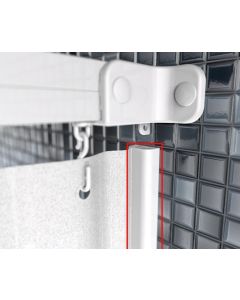 AKW Captive Shower Curtain System - 2m Length (Curtain not included)