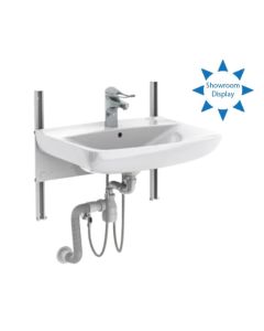 Granberg Manual Height Adjustable Washbasin - BASICLINE 403-11-05 - Incl. Mixer Tap with 150 mm Lever - White